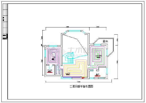 北京某锅炉房设备平面布置图纸