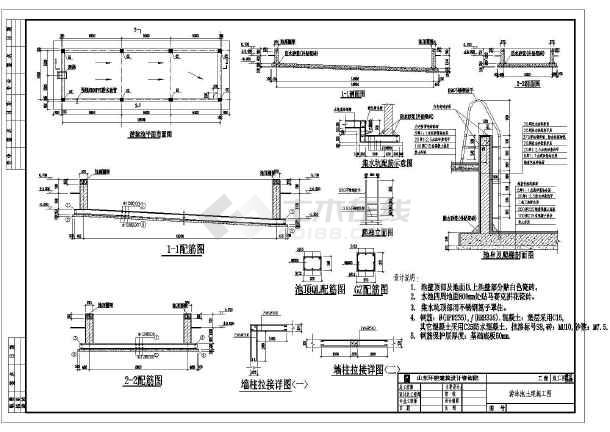 游泳池装饰施工图 室外游泳池施工图