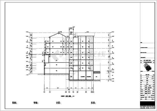 四川省某小区六层住宅楼户型平面图