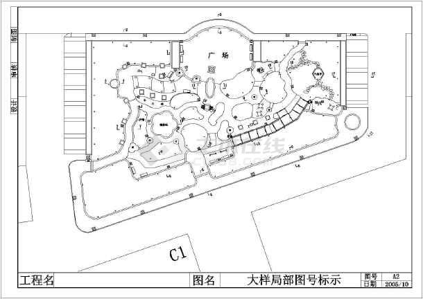 某小区园林景观工程全套施工图(假山,花池,廊架)