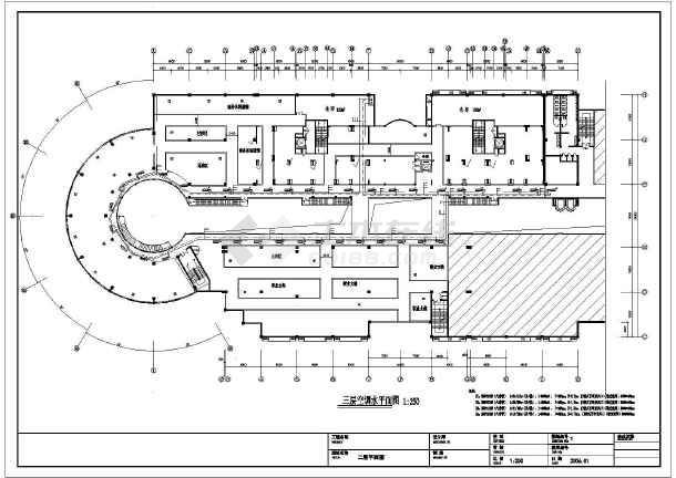 某大型三层商场中央空调系统设计图纸