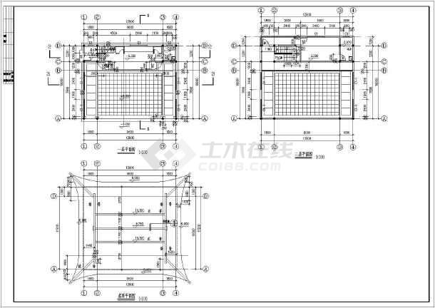 某地传统古建戏台建筑设计施工图纸