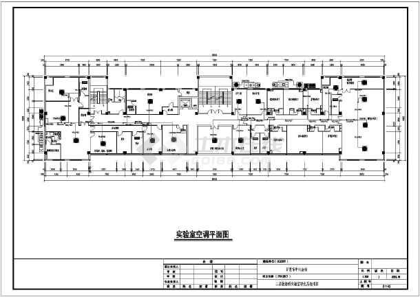 某市中心血站通风图纸,包含设计说明,施工说明,实验室空调平面图