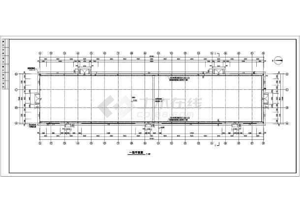某地22米单跨单层轻型门式钢架厂房施工图