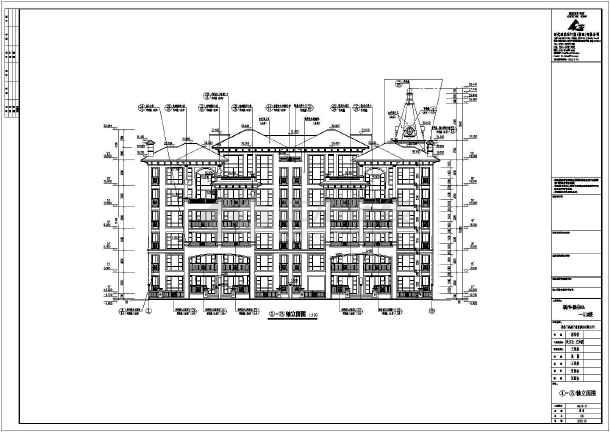 简介:福州某六层住宅楼建筑设计施工图纸,图纸包括各层平面图,屋顶