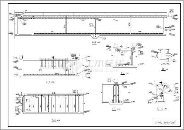 某水解酸化池单体的全套图纸(平面,剖面等)