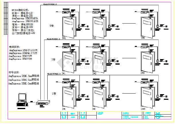 某大楼安全防卫门禁系统设计施工图