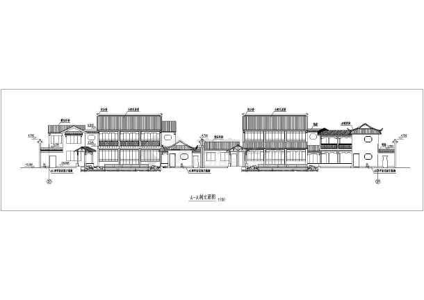 南方某地两层徽派建筑别墅方案设计图