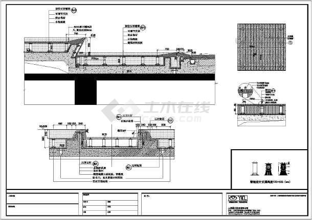 镜面水景做法—万能支撑器架空系统施工图纸