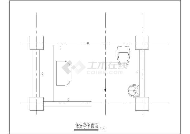 岗亭施工图