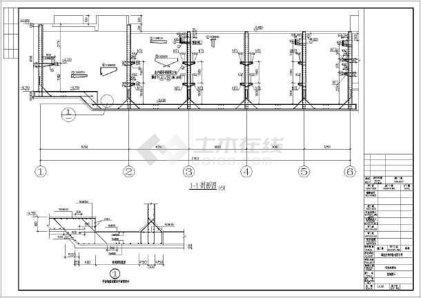 某地一污水处理站水池建筑结构施工图