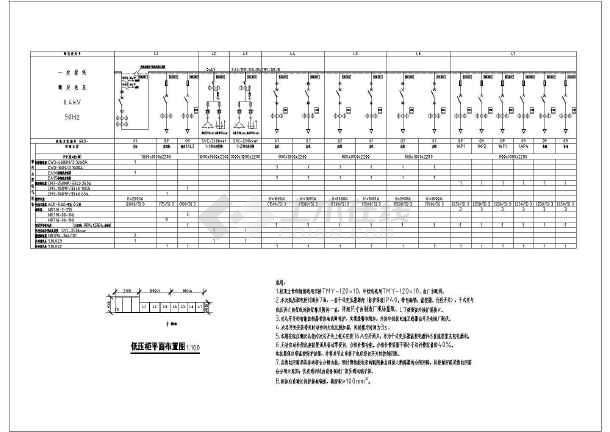 配电房全套电气及照明布置施工图纸