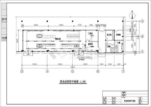 某地区10kv变电所电气设计cad施工图