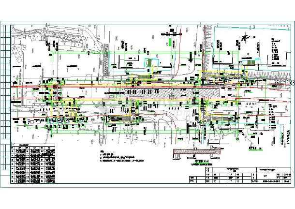 广州地铁工程建筑结构施工方案cad图