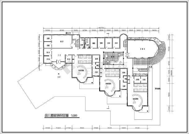本图纸为大理市某幼儿园建筑设计施工图,包含幼儿园底层平面图,幼儿园