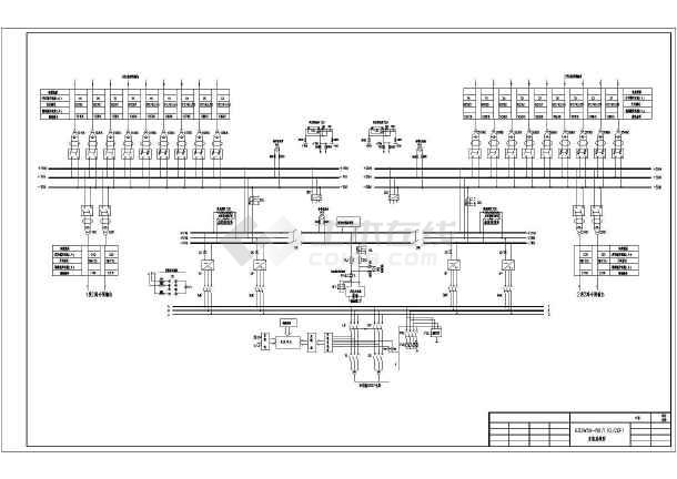 某地区变电所建筑电气直流系统图纸