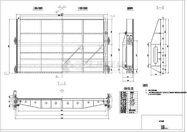 闸门结构图