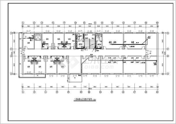 某地四层老年公寓及疗养院建筑设计平面方案 某开发商开发的某小区