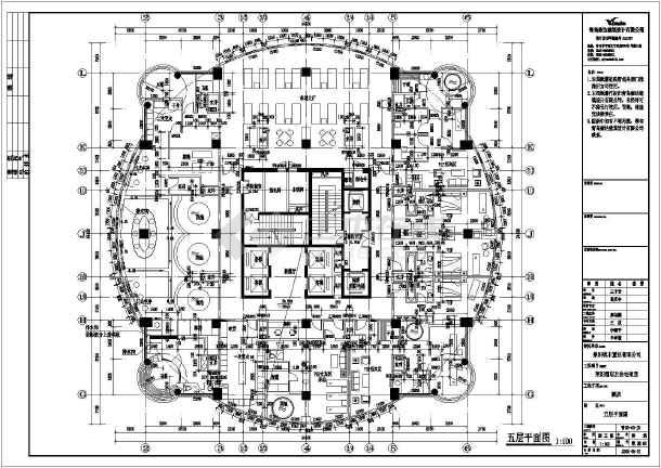 某地21层框架核心筒结构建筑设计方案图