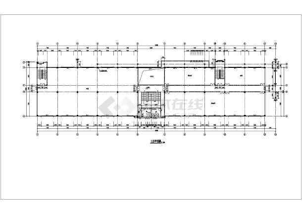 某地三层厂区办公楼建筑方案设计图