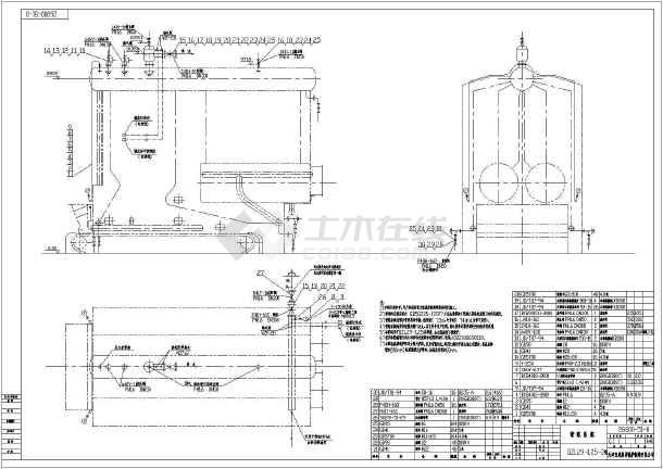 29兆瓦的锅炉房相关设计施工图图纸