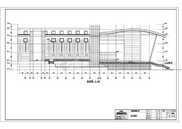 山东省某文化展览馆建筑设计方案图