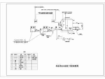 空气源热泵热水系统原理图