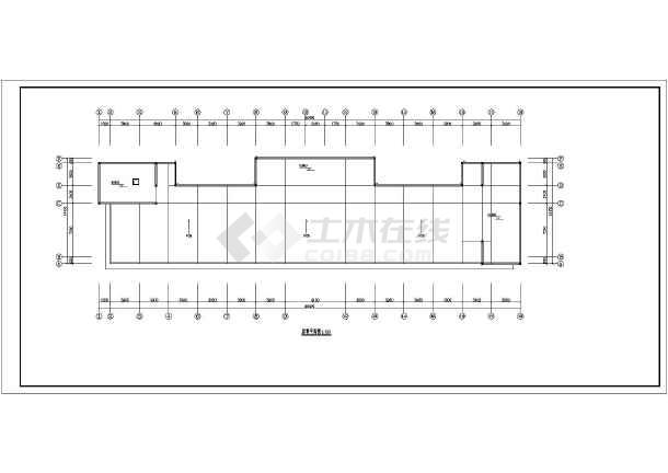 某企业三层办公楼建筑设计cad平面图