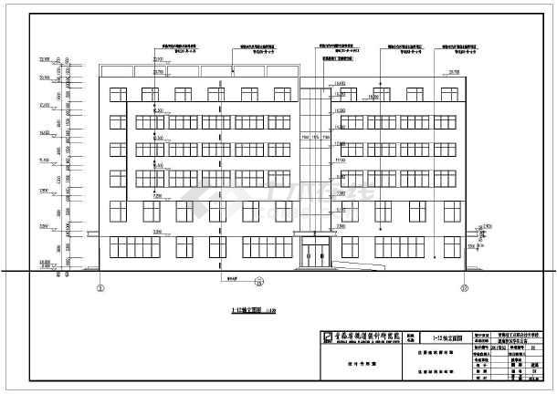 青海某学校六层宿舍楼建筑设计方案图纸