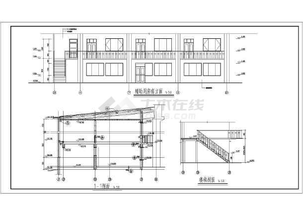 某地区实验室建筑结构设计简图(全套)