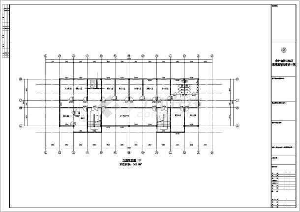 某司法局九层框架结构办公大楼建筑设计方案图纸