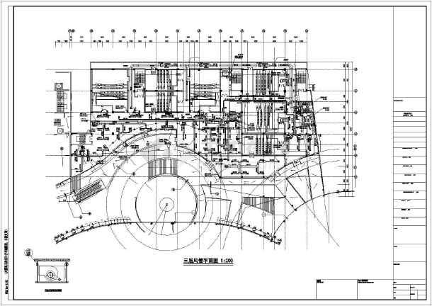 【无锡】某影城空调通风平面设计图