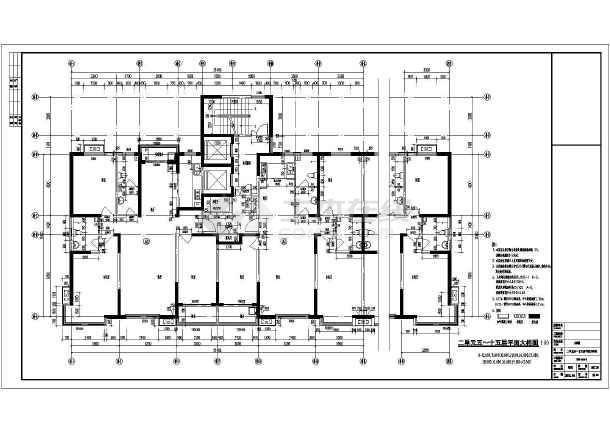 某小区26层框架住宅楼建筑设计平面图-图2