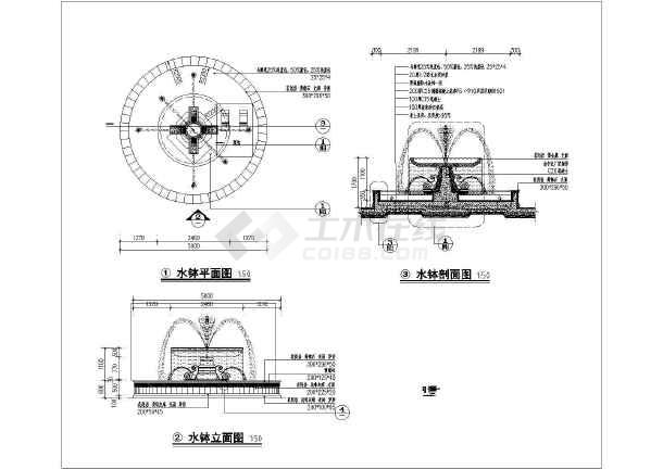 某地区经典法式水景喷泉设计方案图纸图片3