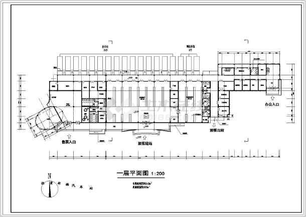 某地区汽车站四层综合楼建筑设计方案