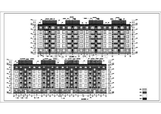 某小区六层纯住宅楼建筑设计施工图(含),建筑部分包含:各层平面图