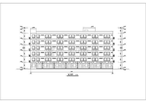 某地两套六层学生宿舍楼建筑设计方案图-图八