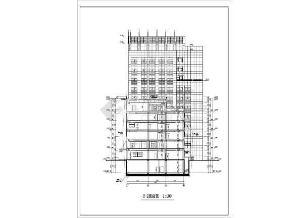 某11层框架剪力墙办公楼建筑方案设计图