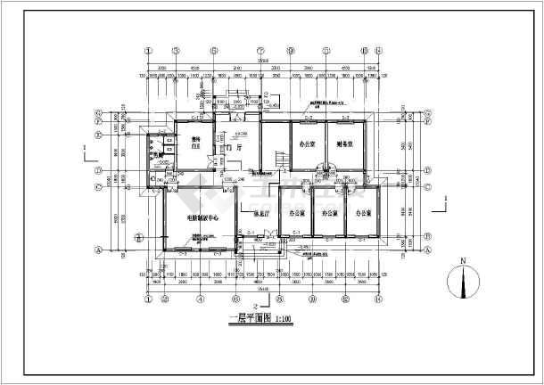 某三层砖混结构办公楼结构设计施工图