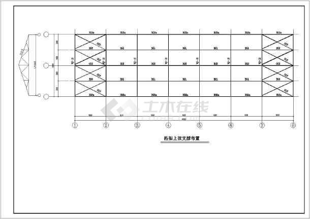 某项目12米跨度钢结构屋架结构施工图