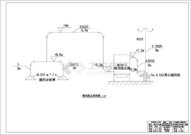 【南通】某车间工业通风设计图纸图片3
