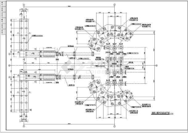 某大型专业混凝土搅拌站设备基础施工图纸
