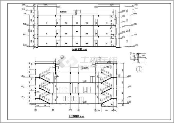 贵州某三层楼幼儿园建筑设计施工图