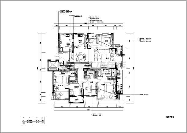 某小区家装室内水电设计图_cad图纸下载