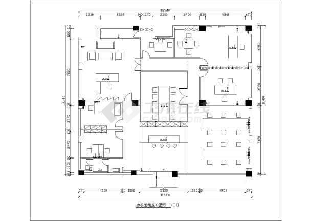 某地现代简约风格办公室装修设计施工图