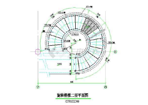 多层钢管旋转楼梯大样图