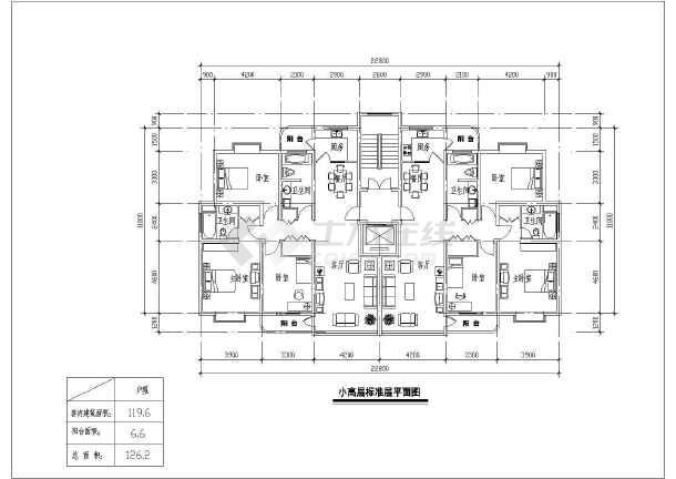 [高层住宅户型]最新整理的23个带电梯板式小高层住宅