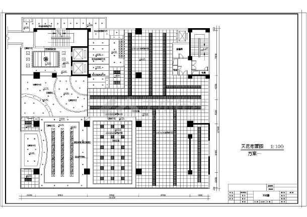 某市健身会所室内装修设计平立面图纸图片2