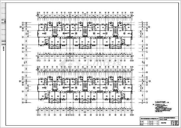淮安市某地五层框架砌体结构住宅建筑设计施工图纸
