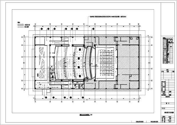 某地三层剧院装饰装修设计cad平面图